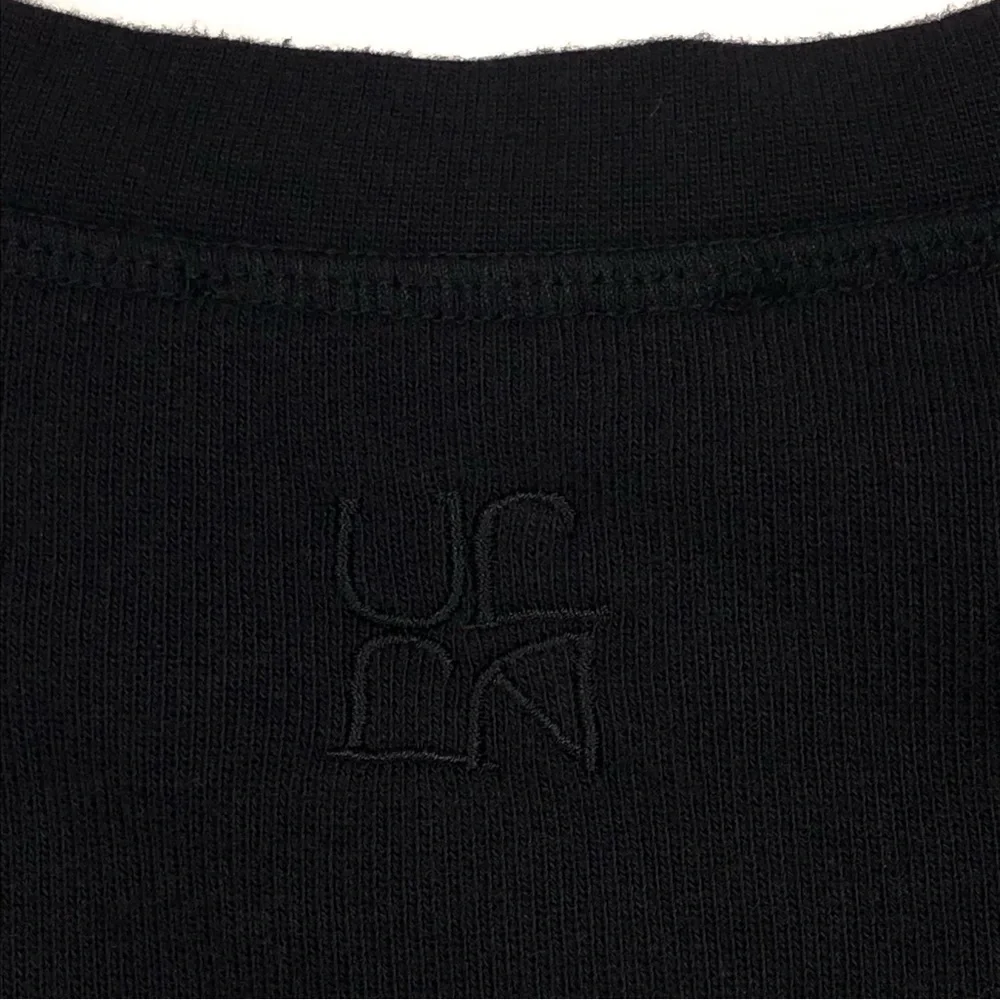 Ulla Johnson Pilar Pullover Sweatshirt Women's Size Medium Black Puff Sleeve - Picture 3 of 9